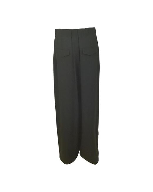 Jil Sander Black Wide Trousers