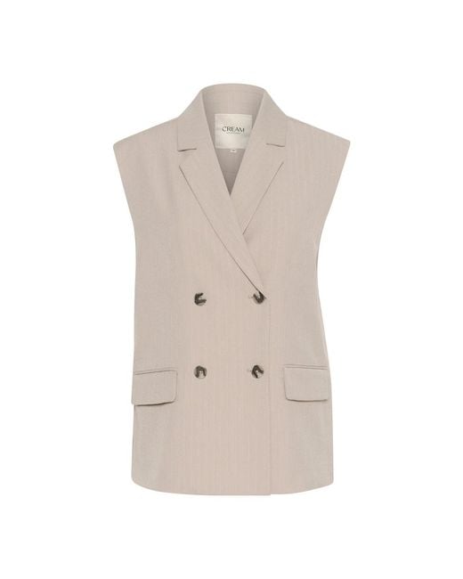 Cream Natural Vests