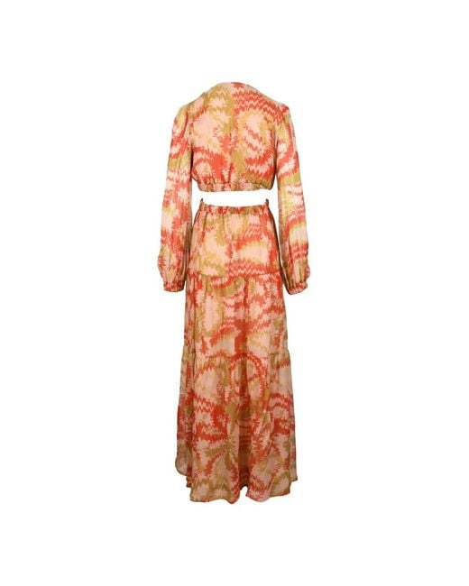 Dondup Orange Maxi Dresses