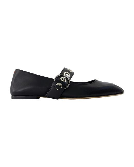 Aeyde Black Ballerinas