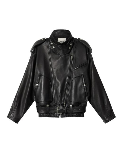 Isabel Marant Black Farza Leather Jacket