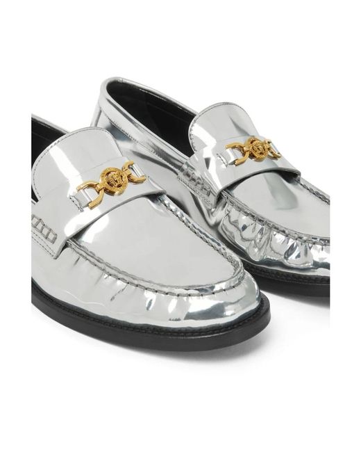Shoes > flats > loafers Versace en coloris White