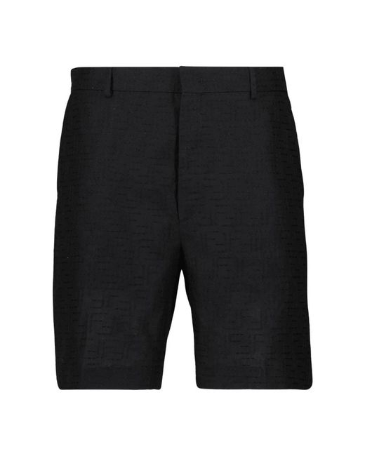 Fendi Black Casual Shorts for men