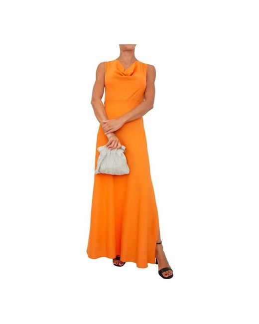 Twinset Orange Maxi Dresses