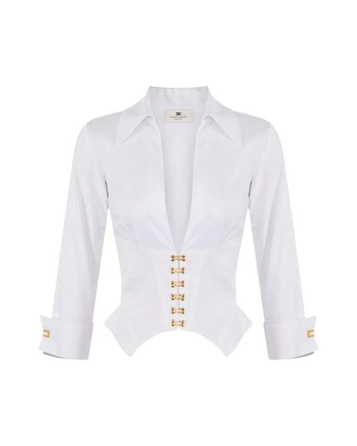 Elisabetta Franchi Shirts in het White