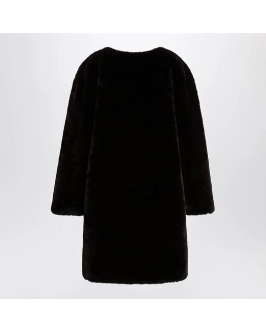 Frankie Shop Black Faux Fur & Shearling Jackets