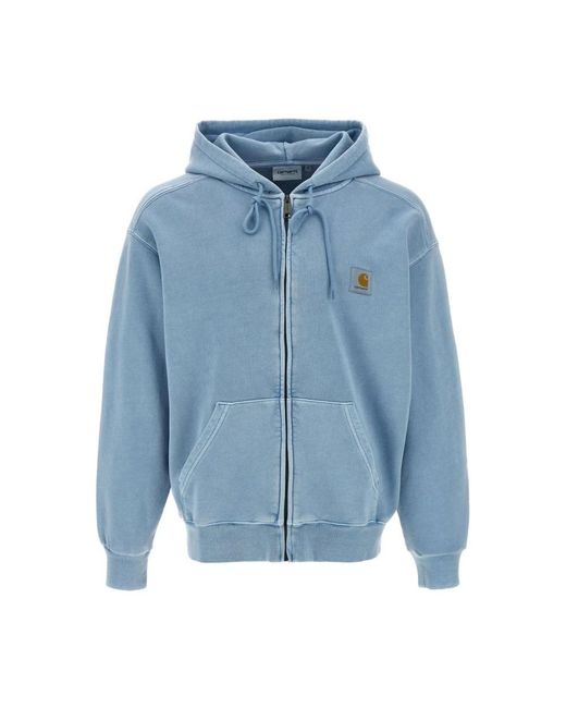 Carhartt Blue Hooded Nelson Jacket for men