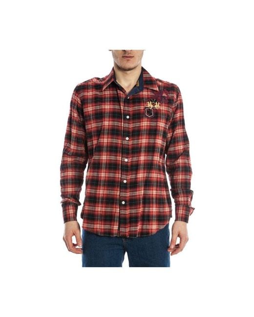 La Martina Klassisches polo shirt in Red für Herren