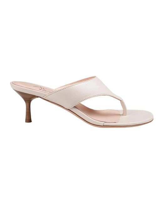 Agl Attilio Giusti Leombruni White Heeled Mules