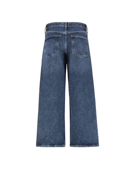 Agolde Blue Straight Fit Jeans