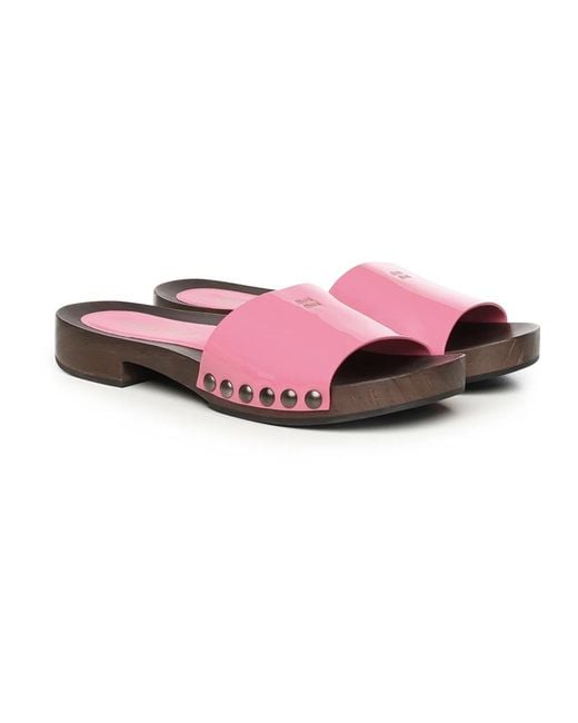 Miu Miu Pink Sliders