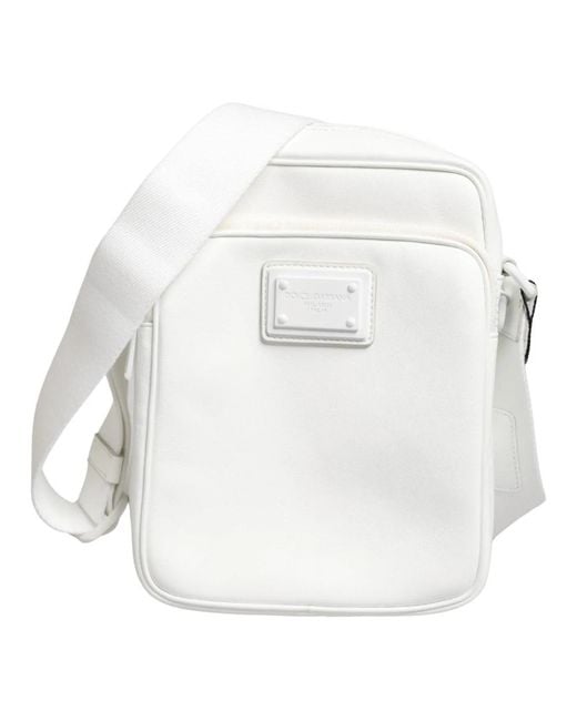 Dolce & Gabbana White Cross Body Bags for men