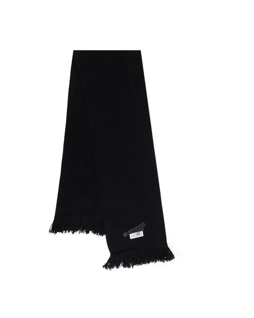 MM6 by Maison Margiela Black Winter Scarves for men