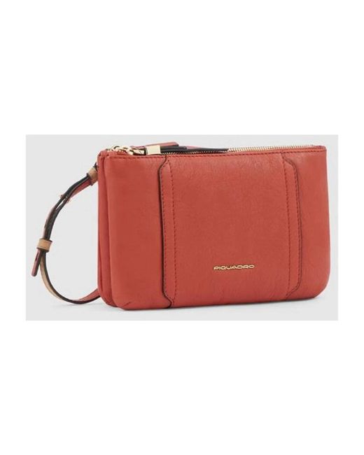 Piquadro Red Shoulder Bags