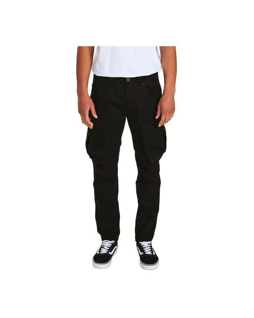 Gabba Black Slim-Fit Trousers for men