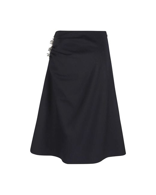 Dries Van Noten Blue Midi Skirts
