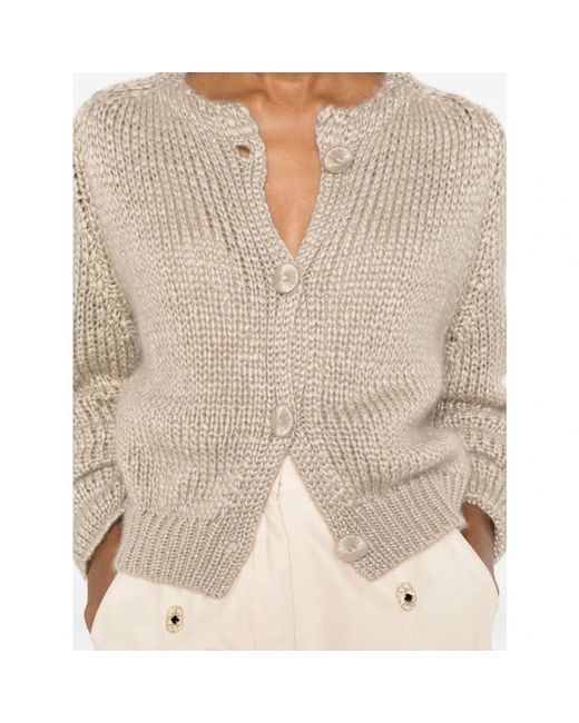 Forte_forte Cardigans in het Natural
