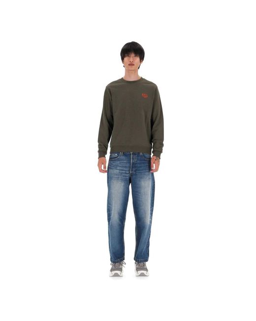 A.P.C. Hoodies & Sweatvesten ,Groen ,Katoen Parijse Stijl Katoenen Sweatshirt in het Green voor heren