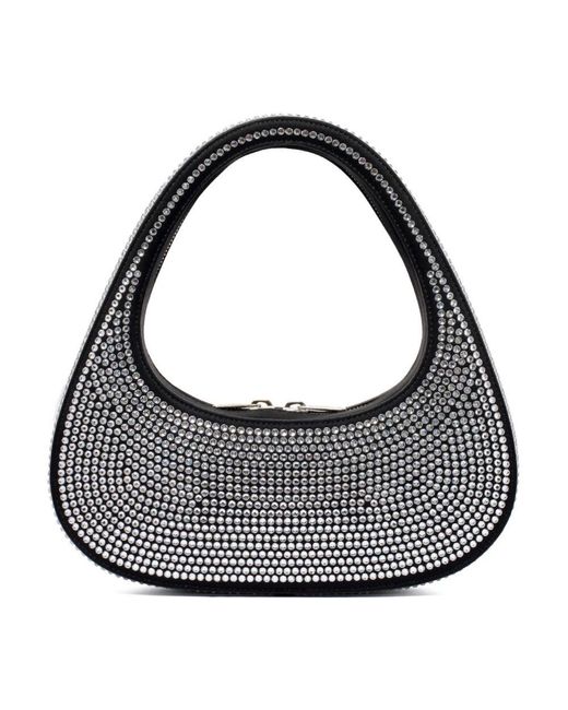 Coperni Gray Strass Schwarze Handtasche