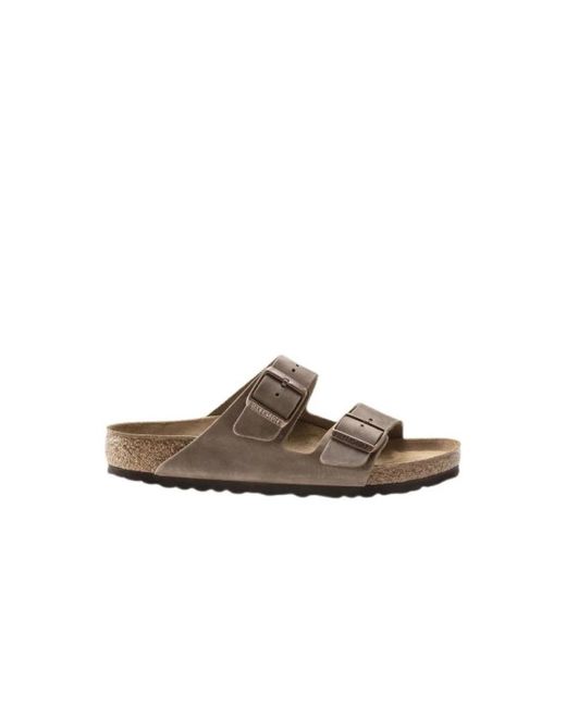 Birkenstock Brown Sliders for men
