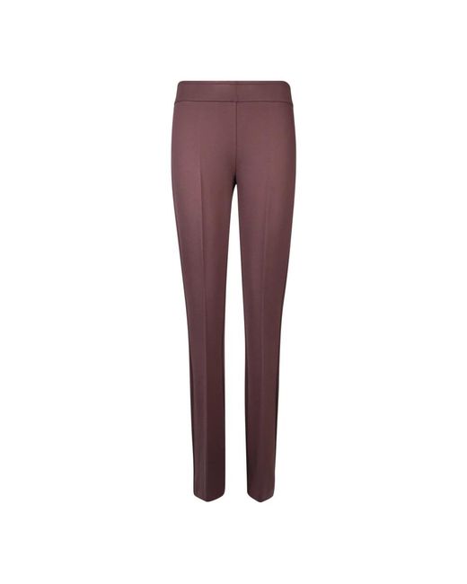 Blanca Vita Purple Slim-Fit Trousers