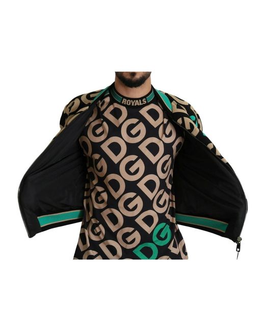 Dolce & Gabbana Mehrfarbige Jacke mit DGMILLENNIALS-Logo-Print in Black für Herren