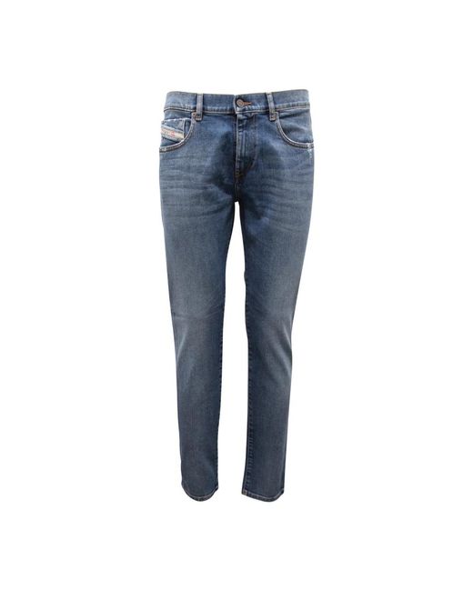 DIESEL Blue Slim Fit Jeans for men