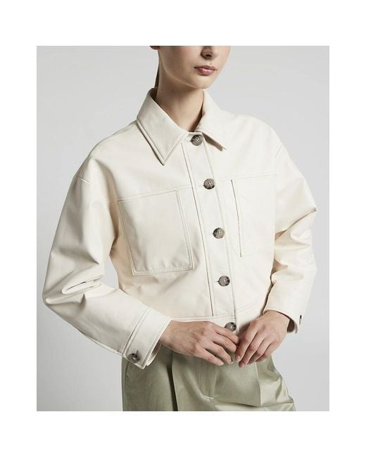 Leather Jackets Peserico de color Natural