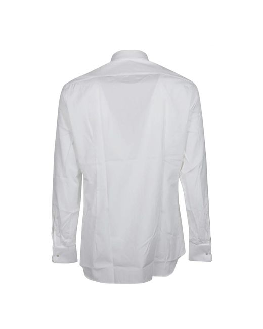 Lardini Klassisches langarmhemd in White für Herren