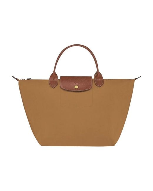 Longchamp Brown Shopping Bags