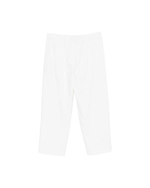 Marina Rinaldi White Cropped Trousers