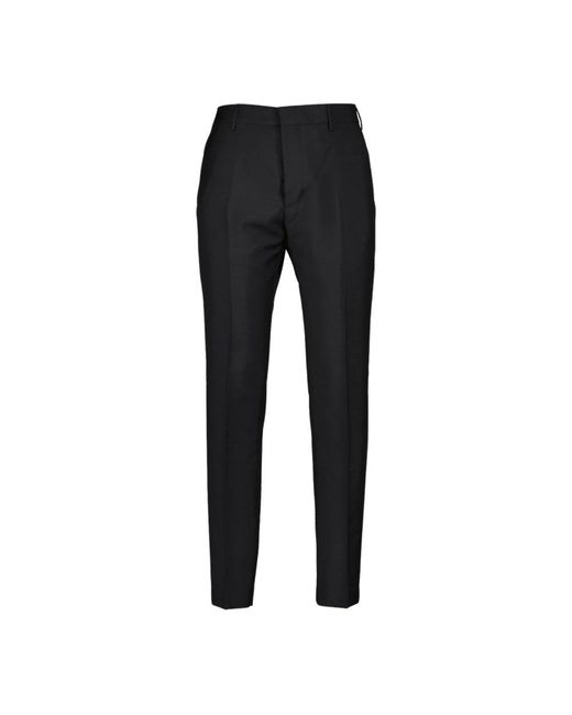 AMI Broeken ,Zwart ,Wol Cigarette Cut Wollen Broek in het Black voor heren