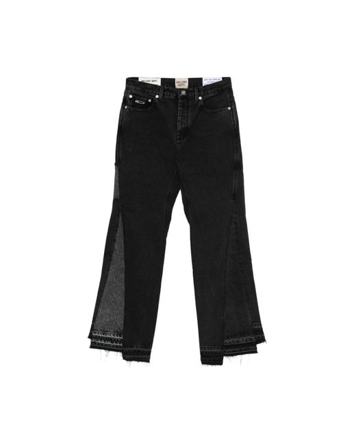 GALLERY DEPT. Jeans ,Zwart ,Katoen Twisted Wide Leg in het Black voor heren