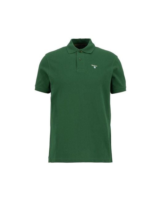 Barbour Tartan-Insert Polo in het Green voor heren