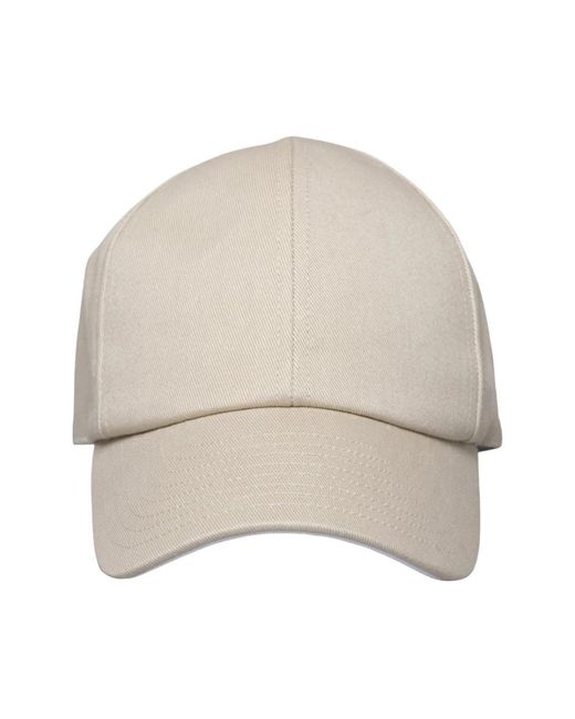 Courreges Natural Signatur Baumwollkappe