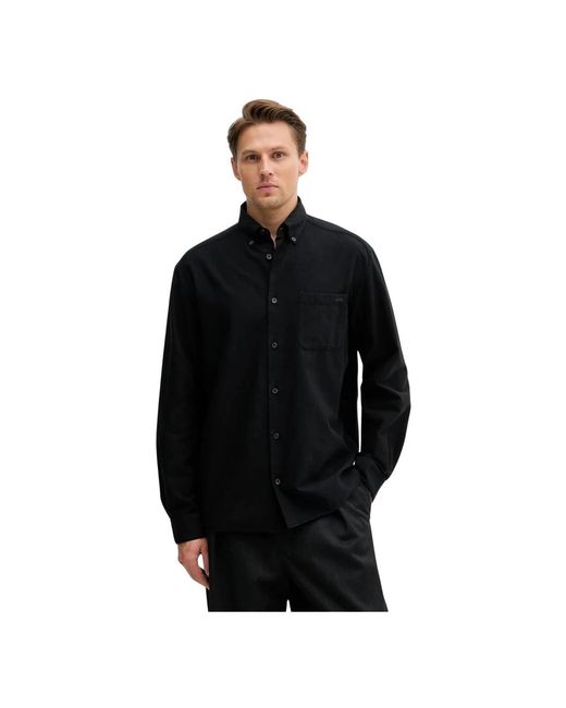 A.P.C. Chemise Mateo Logo in het Black voor heren