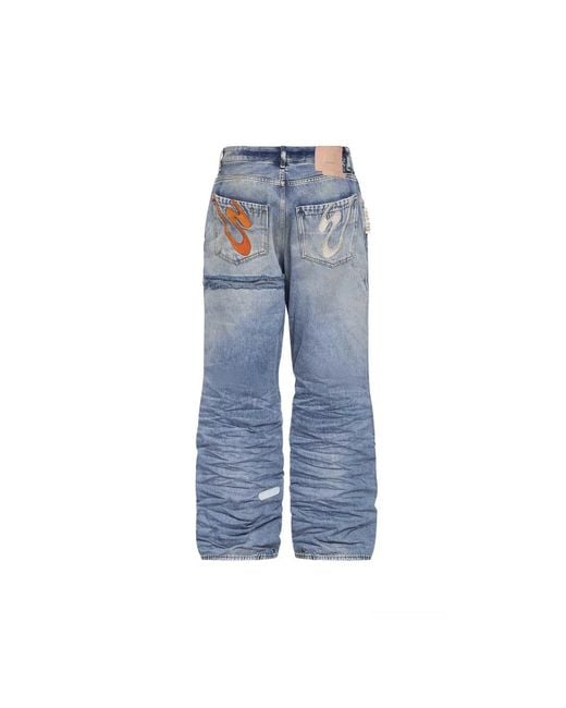 PDF Blue Wide Jeans for men