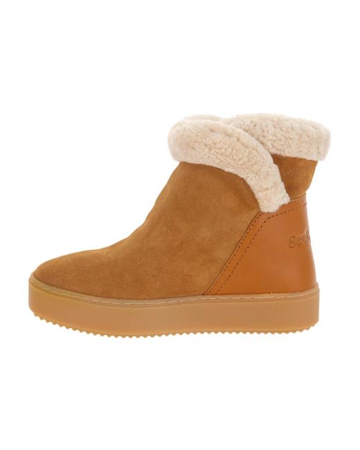 See By Chloé Brown Winter Boots