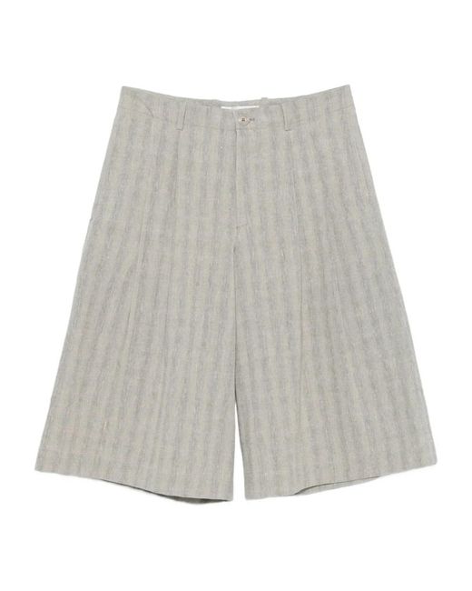 Our Legacy Gray Long Shorts for men