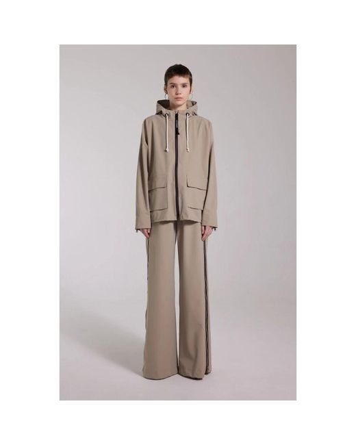 Stutterheim Brown Matte reißverschluss regenmantel