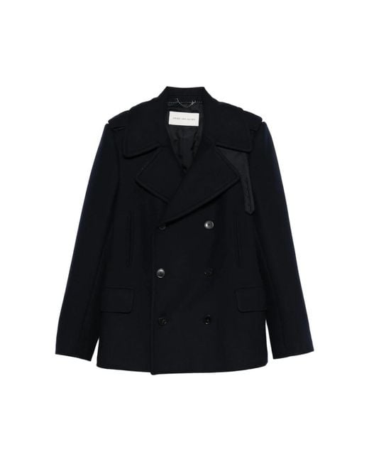 Double-Breasted Coats Dries Van Noten pour homme en coloris Black