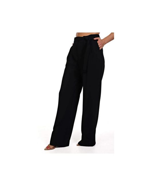 HUGO Black Wide Trousers