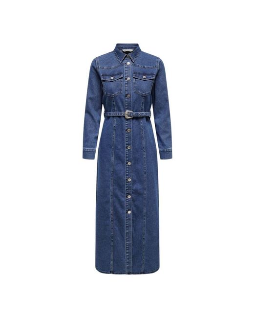 ONLY Blue Shirt Dresses