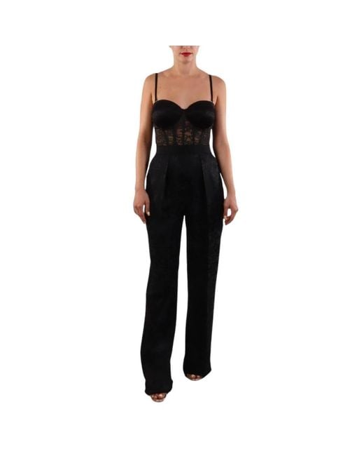 Elisabetta Franchi Black Jumpsuits