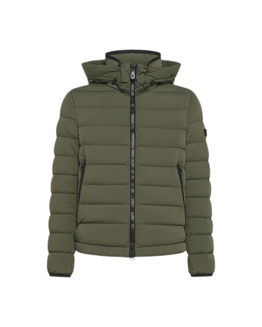 Peuterey Jassen ,Groen ,Nylon Stretch Fabric Down Jacket in het Green voor heren