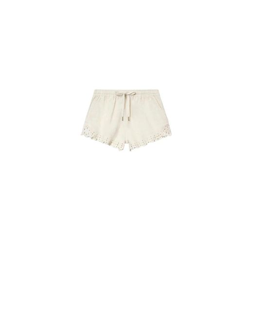 Isabel Marant White Short Shorts