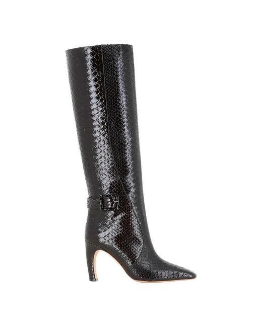 Malone Souliers Black Heeled Boots