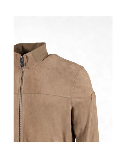 Peuterey Brown Leather Jackets for men