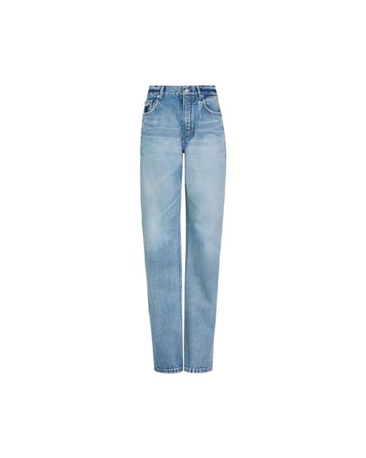 Alaïa Blue Straight Fit Jeans