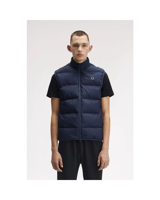 Vests di Fred Perry in Blue da Uomo